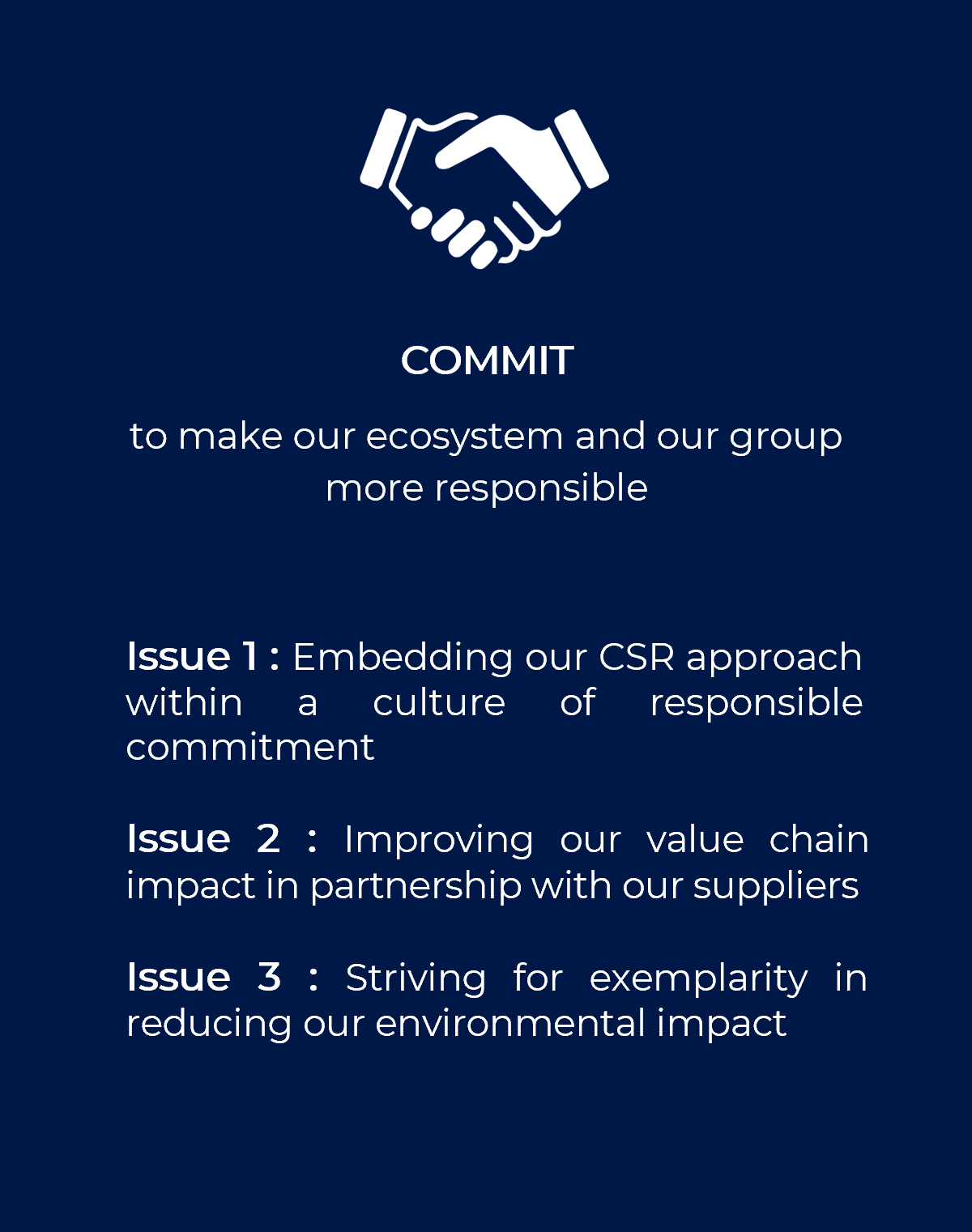 OUR COMMITMENTS - DIGITALLI